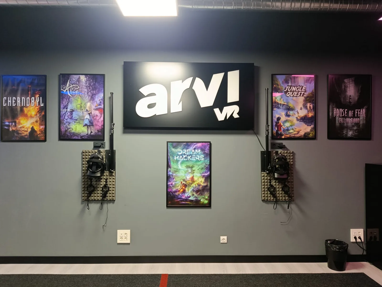 Pared con los juegos de ARVI VR en meetspaceVR A Coruña